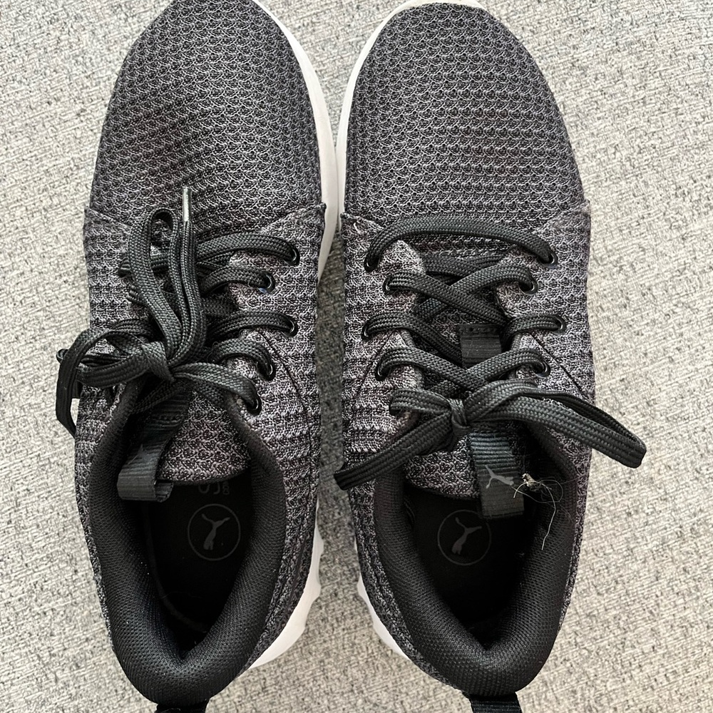 Puma Charcoal and Black SoftFoam Sneakers